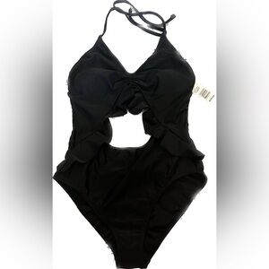 Brand new Bleu Ice black one piece. Size medium.  Super cute!! NWT!